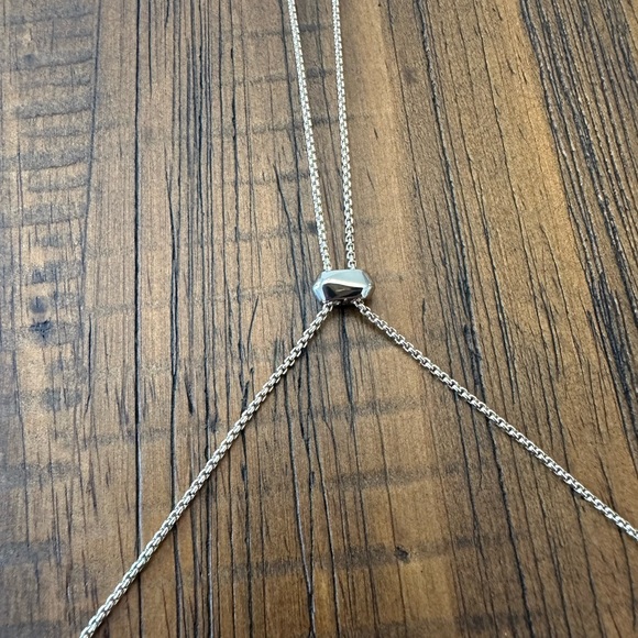 Kendra Scott Kacey Long Pendant Necklace in Gold with Pink stone - Picture 8 of 9